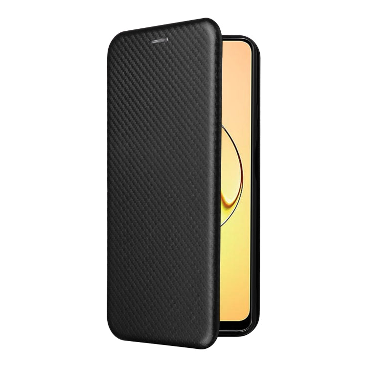 For Realme 10 4G Carbon Fiber Texture Flip Leather Phone Case