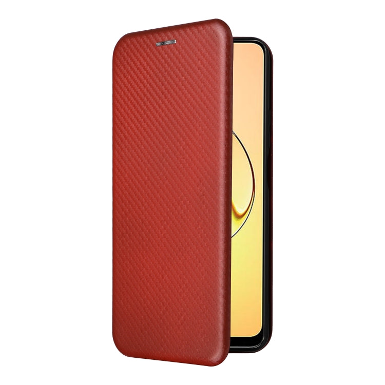 For Realme 10 4G Carbon Fiber Texture Flip Leather Phone Case