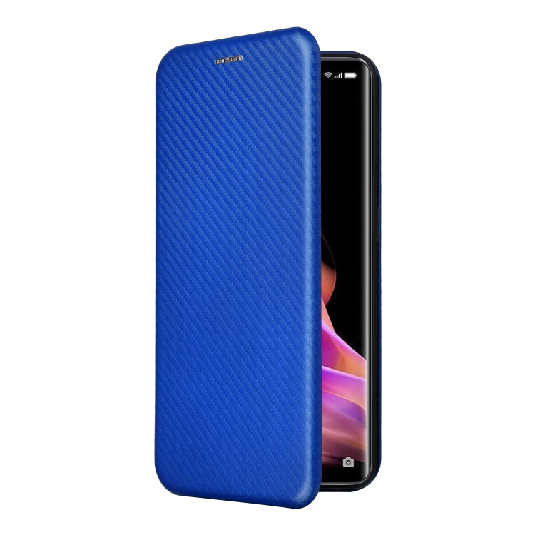 For OPPO Reno9 / Reno9 Pro 5G Carbon Fiber Texture Flip Leather Phone Case