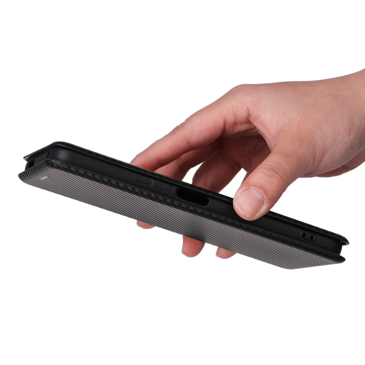 For TCL 40SE Carbon Fiber Texture Flip Leather Phone Case