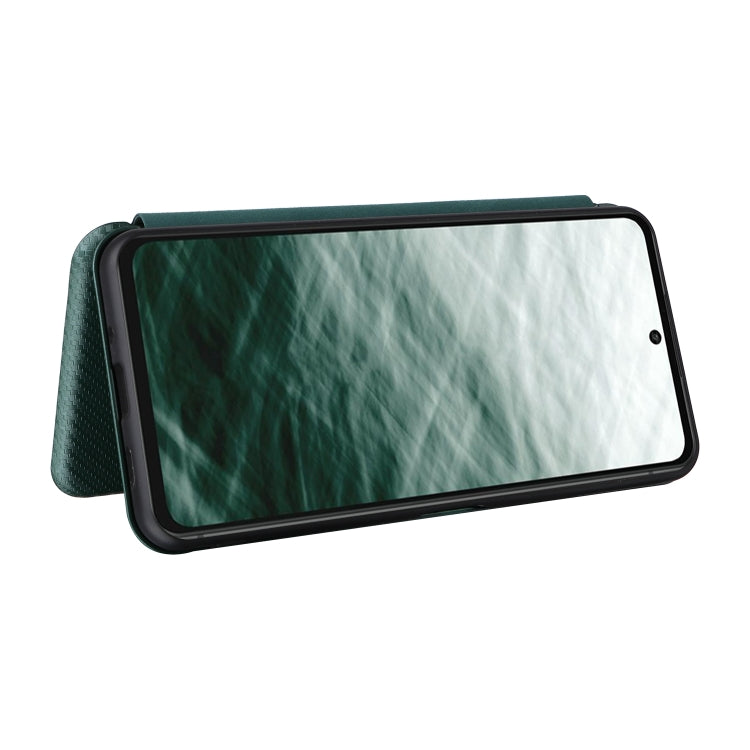 For Fujitsu Arrows N F-51C Carbon Fiber Texture Flip Leather Phone Case