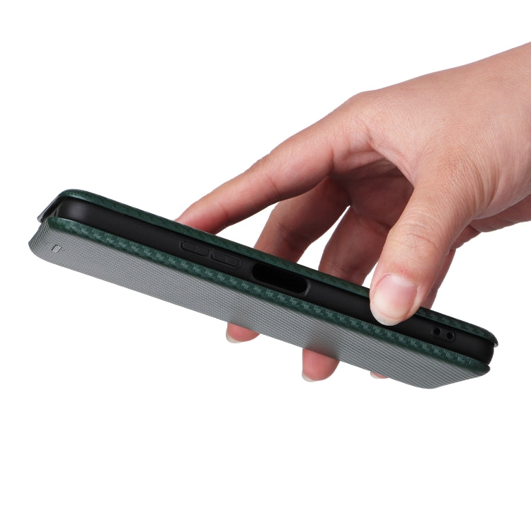 For Fujitsu Arrows N F-51C Carbon Fiber Texture Flip Leather Phone Case