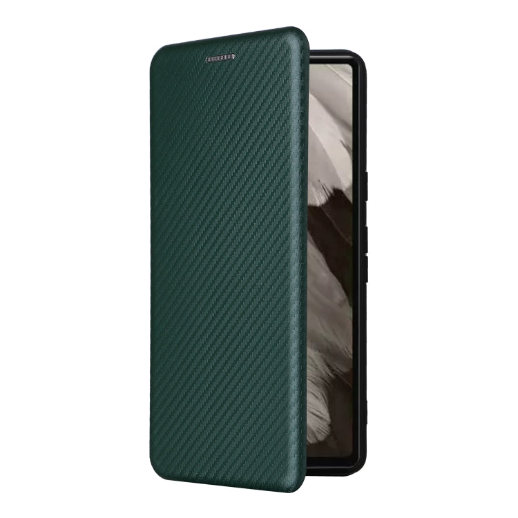 For Google Pixel 7a Carbon Fiber Texture Flip Leather Phone Case