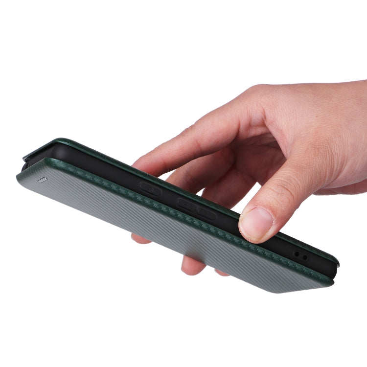 For Google Pixel 7a Carbon Fiber Texture Flip Leather Phone Case
