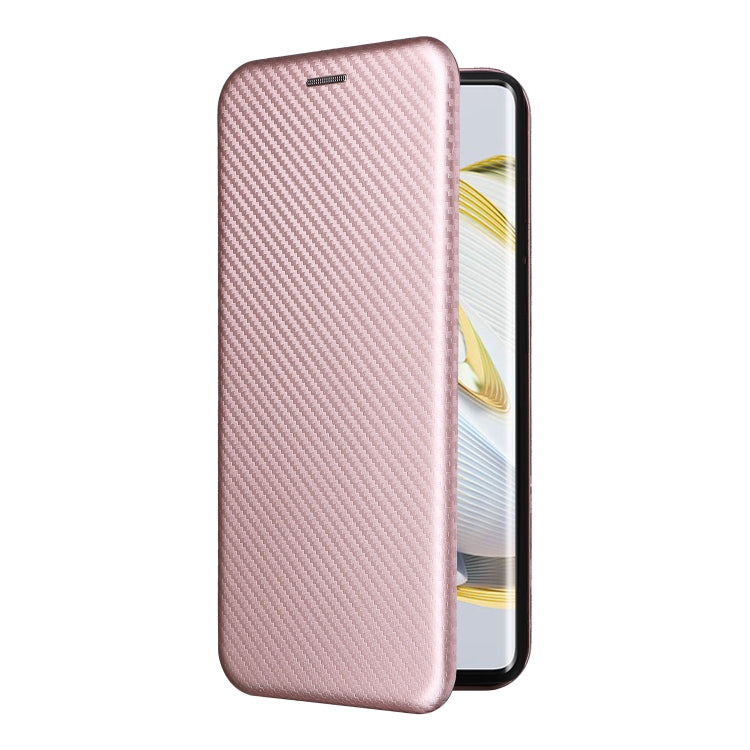 For Huawei nova 10 Carbon Fiber Texture Flip Leather Phone Case