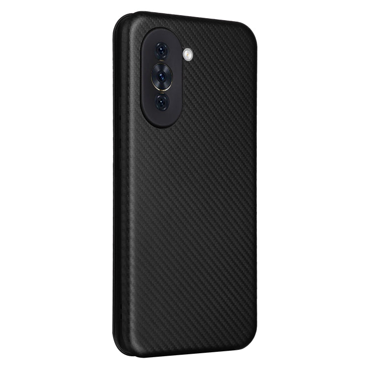 For Huawei nova 10 Carbon Fiber Texture Flip Leather Phone Case