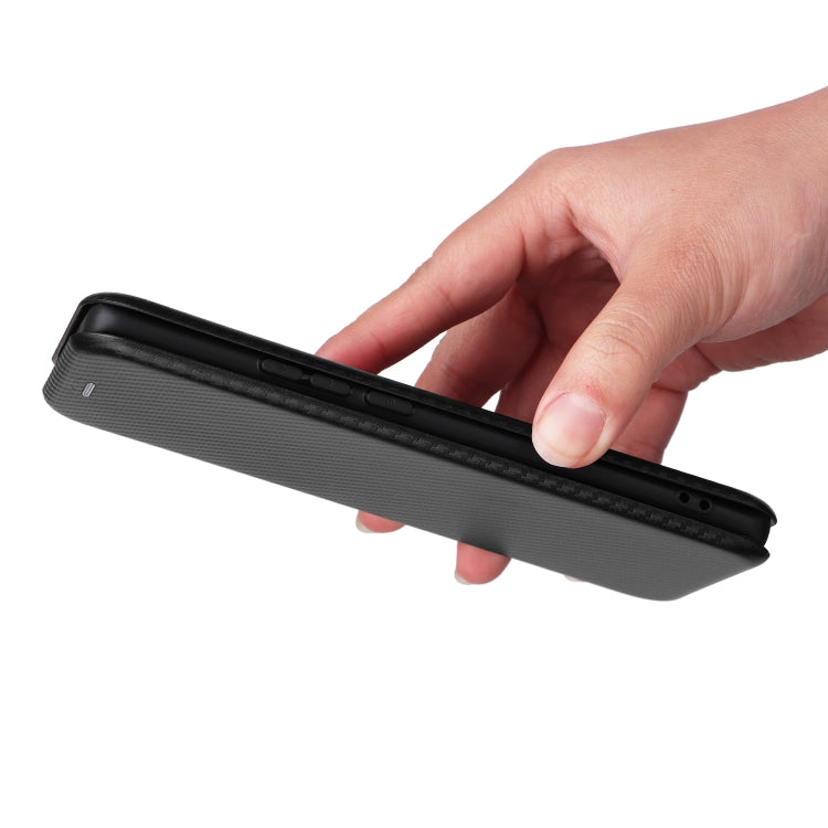 For Huawei nova 10 Carbon Fiber Texture Flip Leather Phone Case