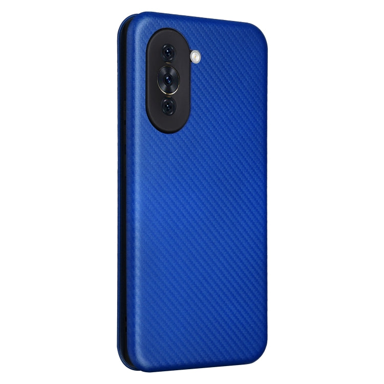 For Huawei nova 10 Carbon Fiber Texture Flip Leather Phone Case