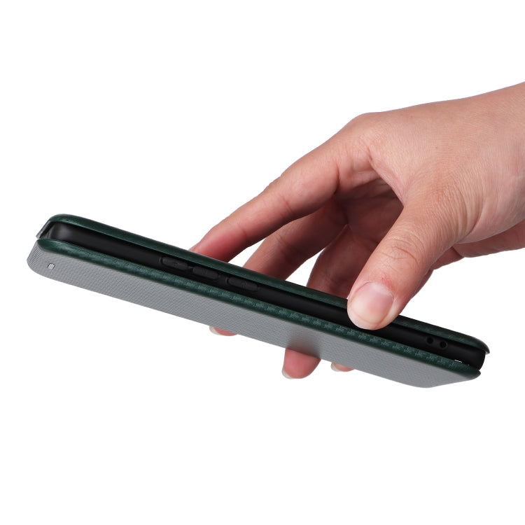 For Huawei nova 10 Carbon Fiber Texture Flip Leather Phone Case