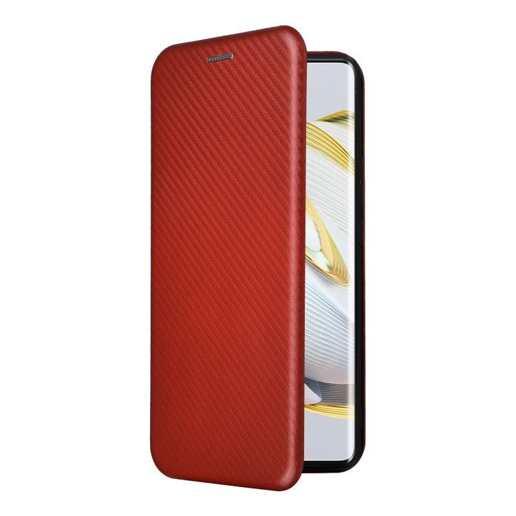 For Huawei nova 10 Carbon Fiber Texture Flip Leather Phone Case
