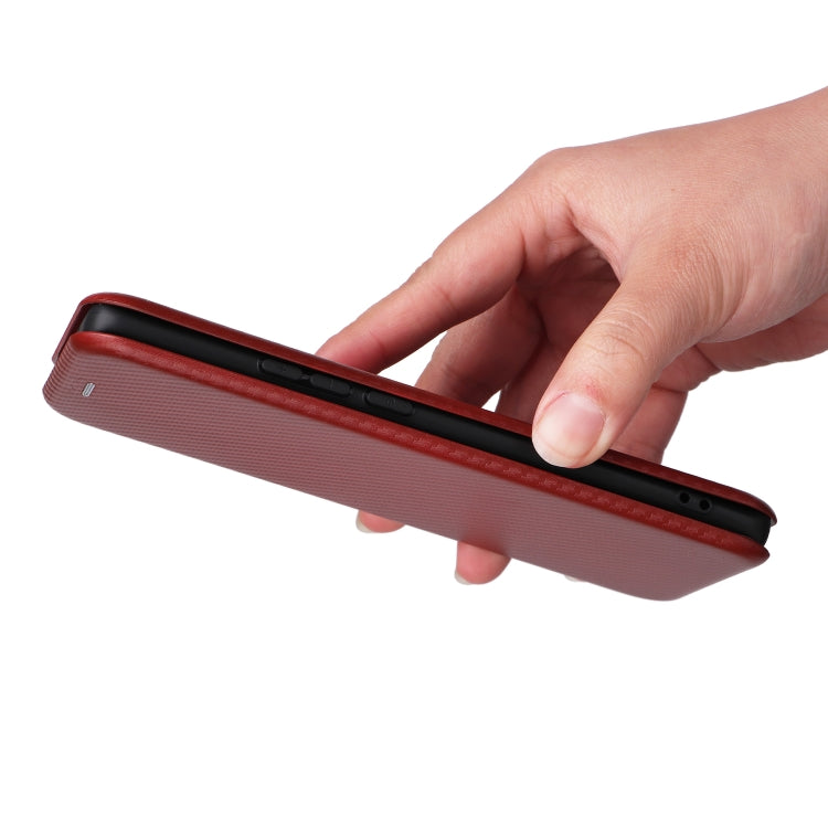 For Huawei nova 10 Carbon Fiber Texture Flip Leather Phone Case