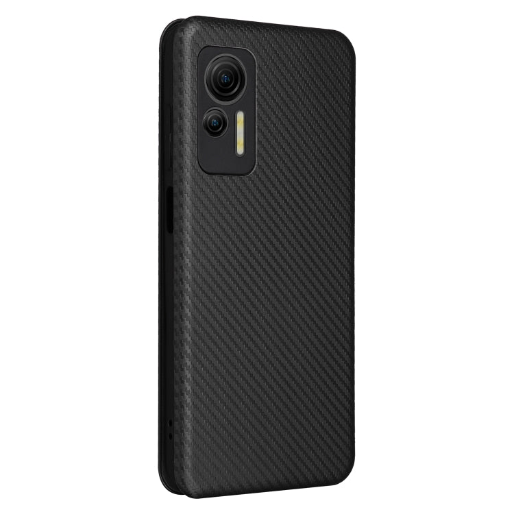 For Ulefone Note 14 Carbon Fiber Texture Flip Leather Phone Case