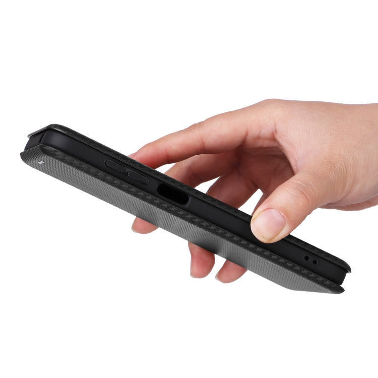 For Ulefone Note 14 Carbon Fiber Texture Flip Leather Phone Case