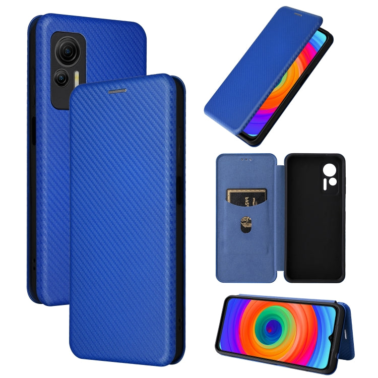 For Ulefone Note 14 Carbon Fiber Texture Flip Leather Phone Case