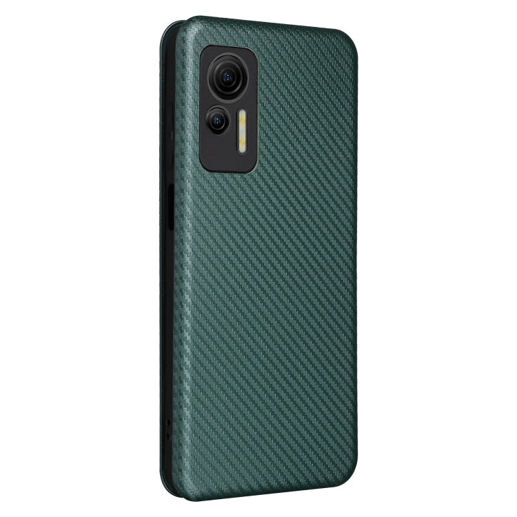 For Ulefone Note 14 Carbon Fiber Texture Flip Leather Phone Case