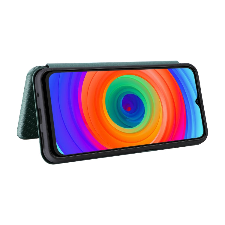 For Ulefone Note 14 Carbon Fiber Texture Flip Leather Phone Case