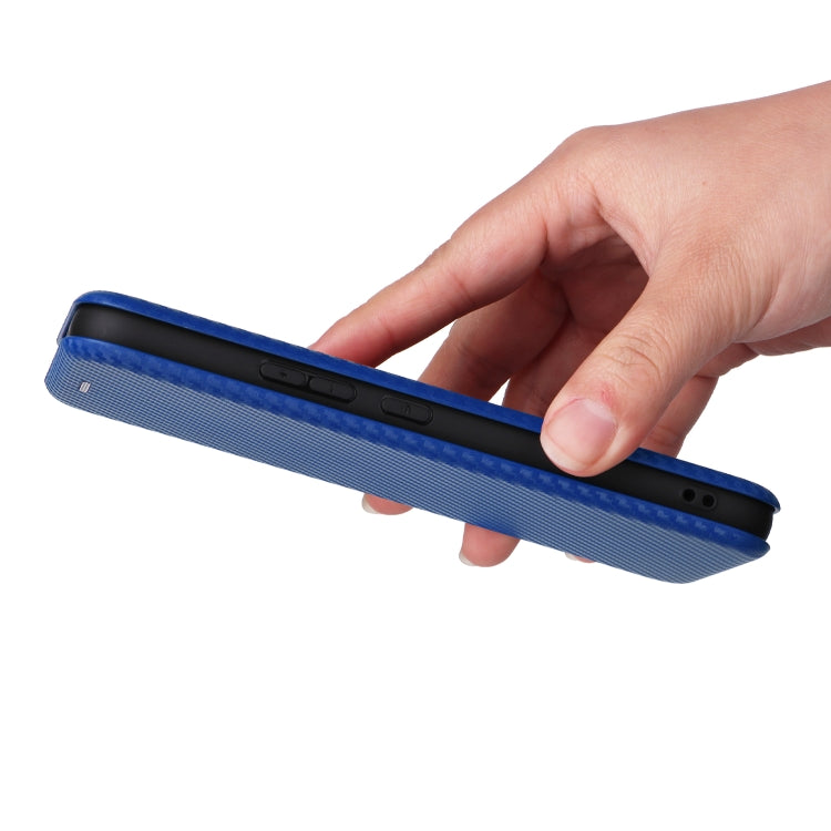 For Samsung Galaxy A34 5G Carbon Fiber Texture Flip Leather Phone Case