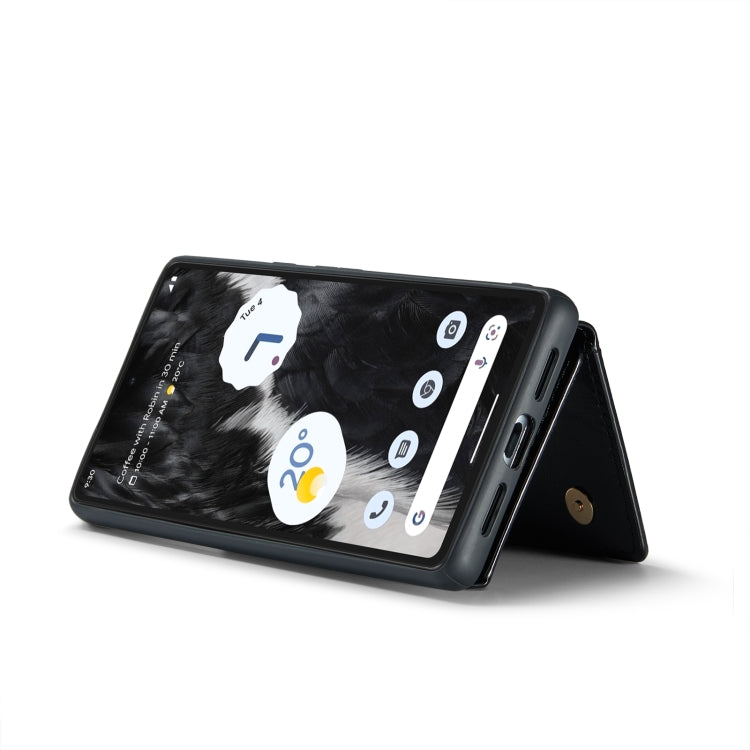 For Google Pixel 7 DG.MING M3 Series Glitter Powder Card Bag Leather Case