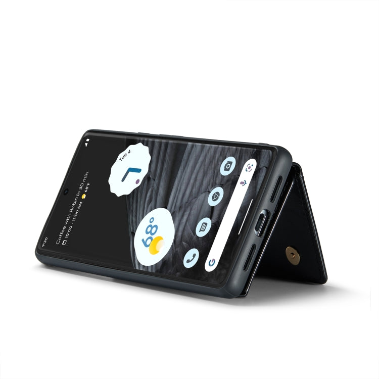 For Google Pixel 7 Pro DG.MING M3 Series Glitter Powder Card Bag Leather Case