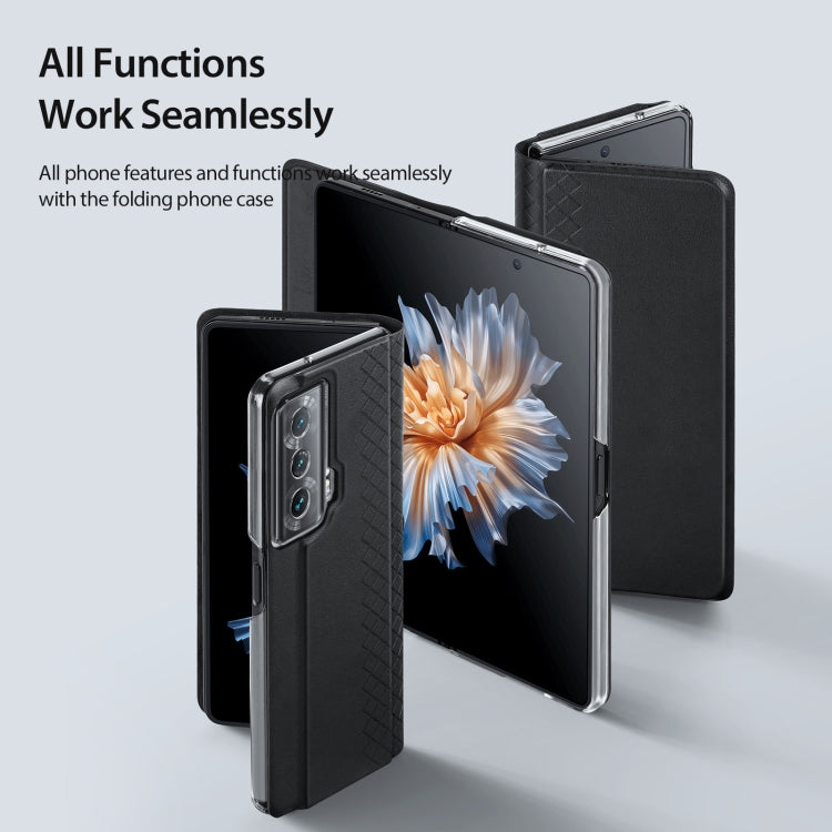 For Honor Magic Vs DUX DUCIS Bril Series PU + TPU Phone Case(Black)