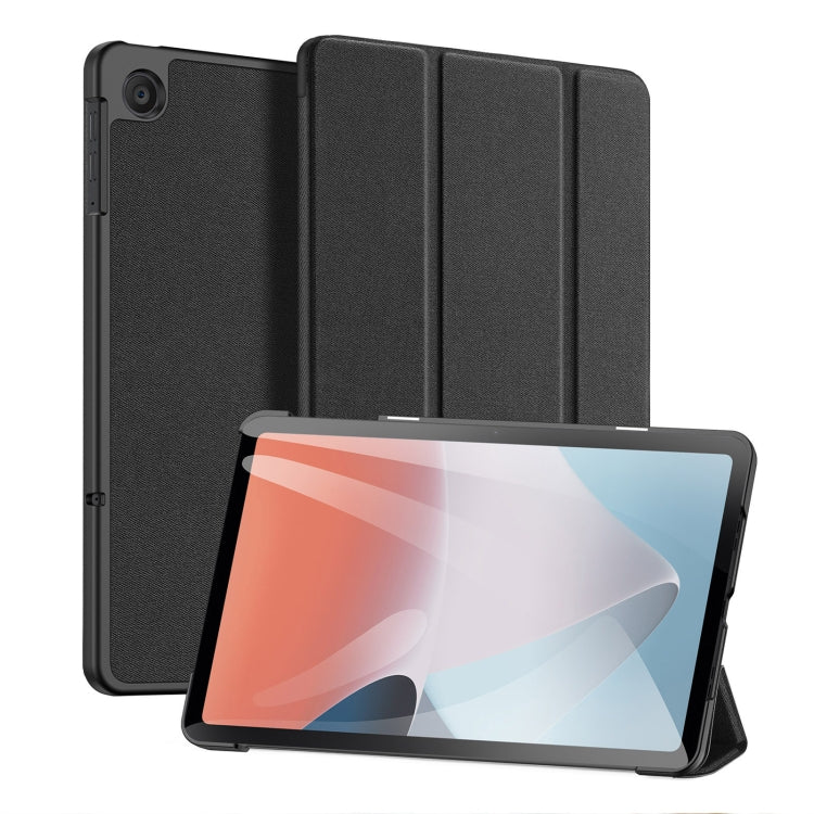 For OPPO Pad Air DUX DUCIS Domo Series Magnetic PU Tablet Case(Black)