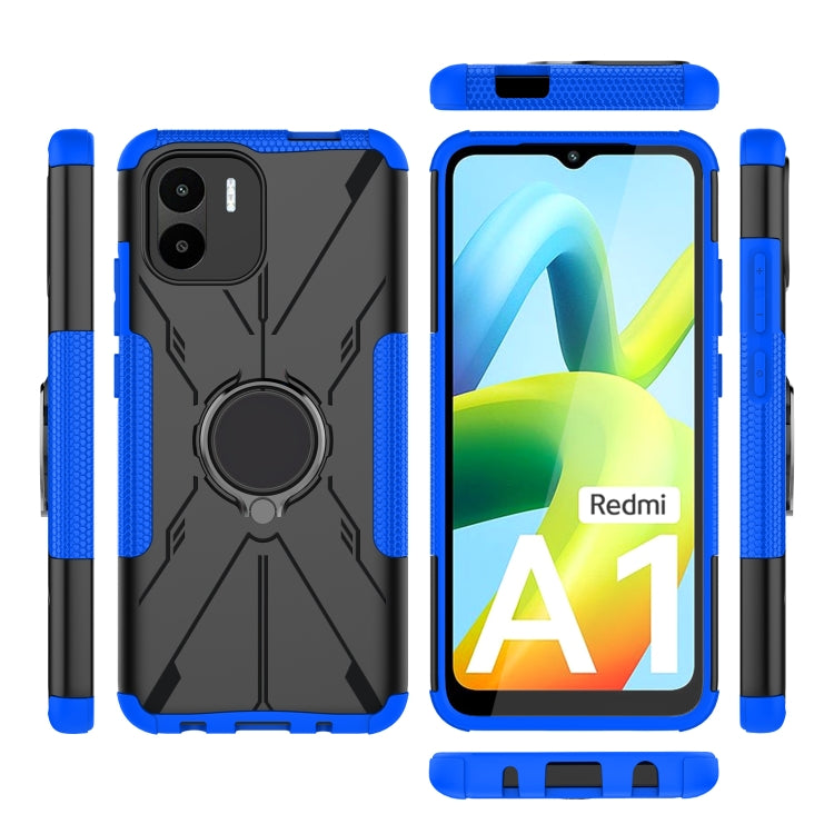 For Xiaomi Redmi A1 4G Armor Bear Shockproof PC + TPU Phone Case with Ring