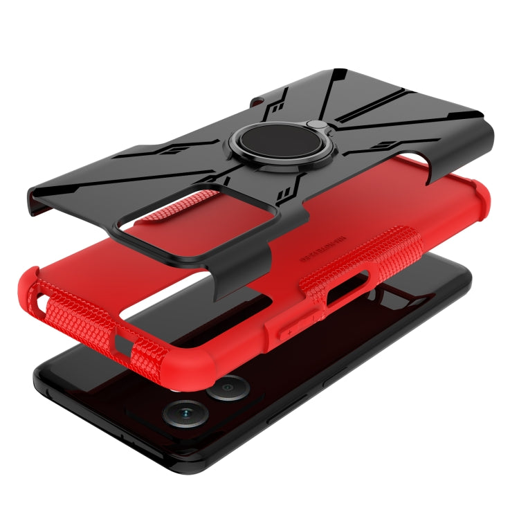 For Xiaomi Redmi Note 12 5G Armor Bear Shockproof PC + TPU Phone Case with Ring