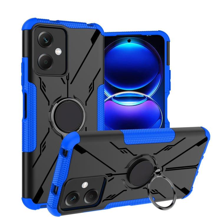 For Xiaomi Redmi Note 12 5G Armor Bear Shockproof PC + TPU Phone Case with Ring