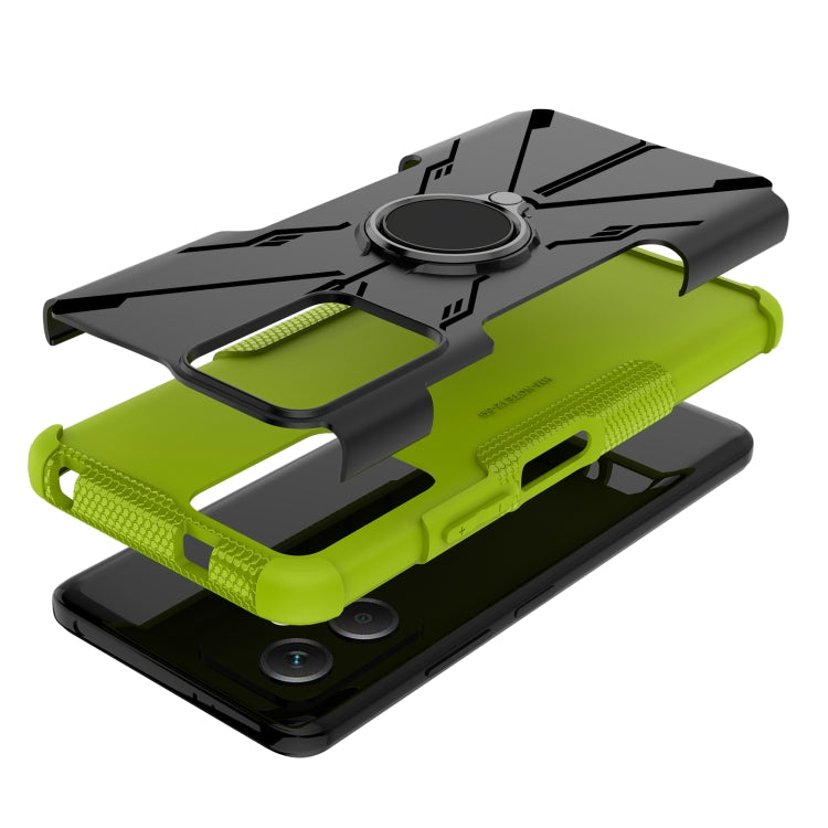 For Xiaomi Redmi Note 12 5G Armor Bear Shockproof PC + TPU Phone Case with Ring