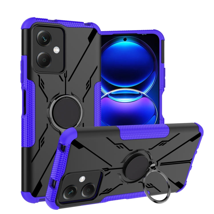 For Xiaomi Redmi Note 12 5G Armor Bear Shockproof PC + TPU Phone Case with Ring