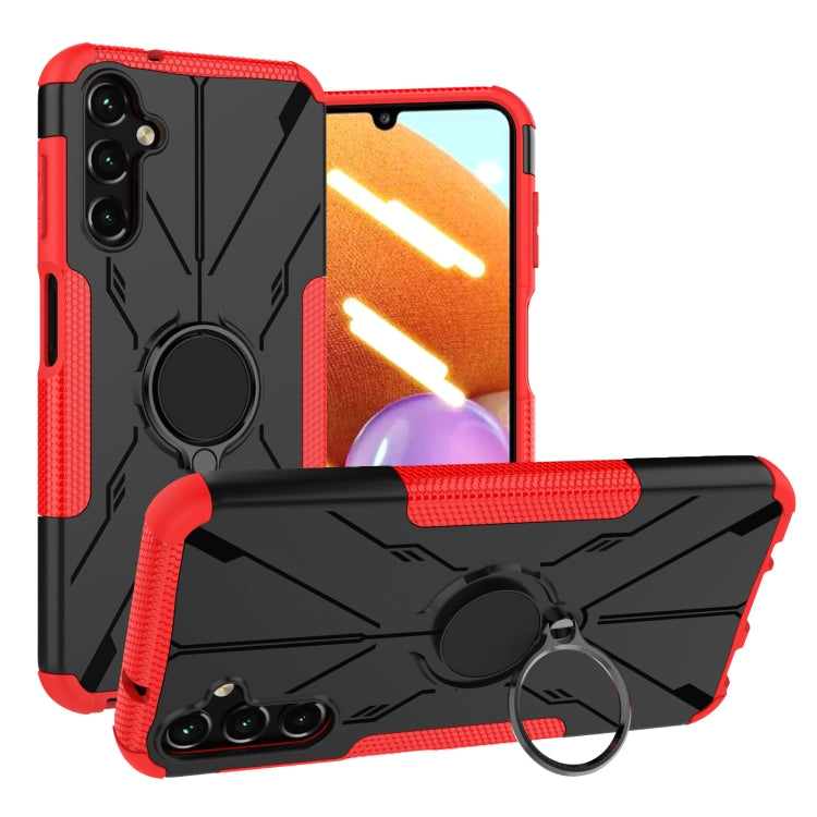 For Samsung Galaxy A14 5G Armor Bear Shockproof PC + TPU Phone Case with Ring