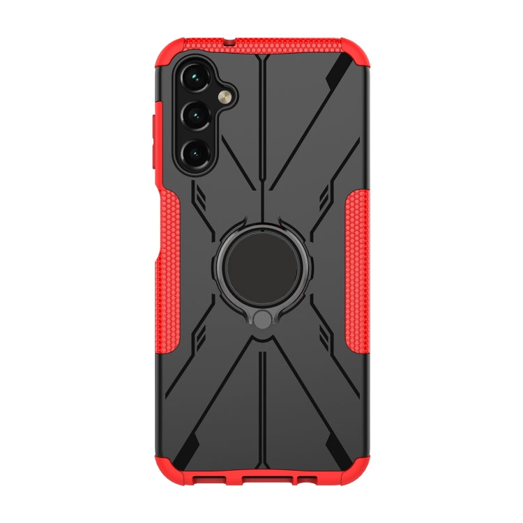 For Samsung Galaxy A14 5G Armor Bear Shockproof PC + TPU Phone Case with Ring