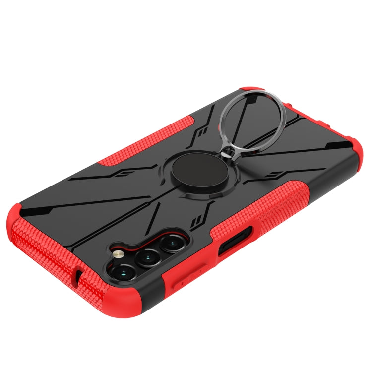 For Samsung Galaxy A14 5G Armor Bear Shockproof PC + TPU Phone Case with Ring