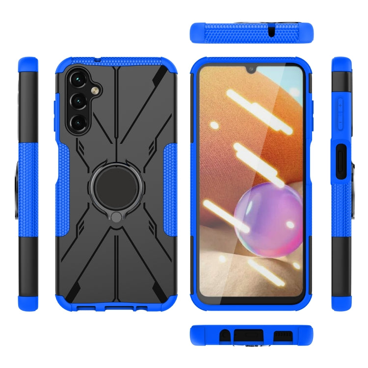 For Samsung Galaxy A14 5G Armor Bear Shockproof PC + TPU Phone Case with Ring