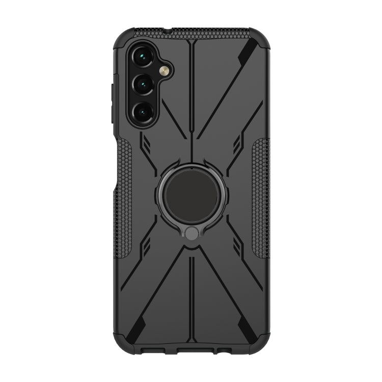 For Samsung Galaxy A14 5G Armor Bear Shockproof PC + TPU Phone Case with Ring