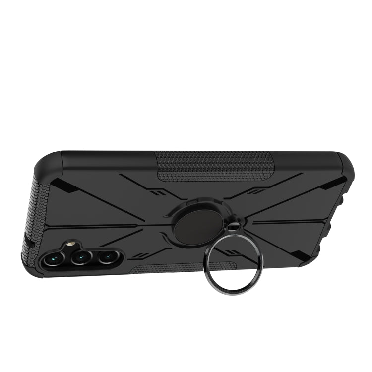 For Samsung Galaxy A14 5G Armor Bear Shockproof PC + TPU Phone Case with Ring