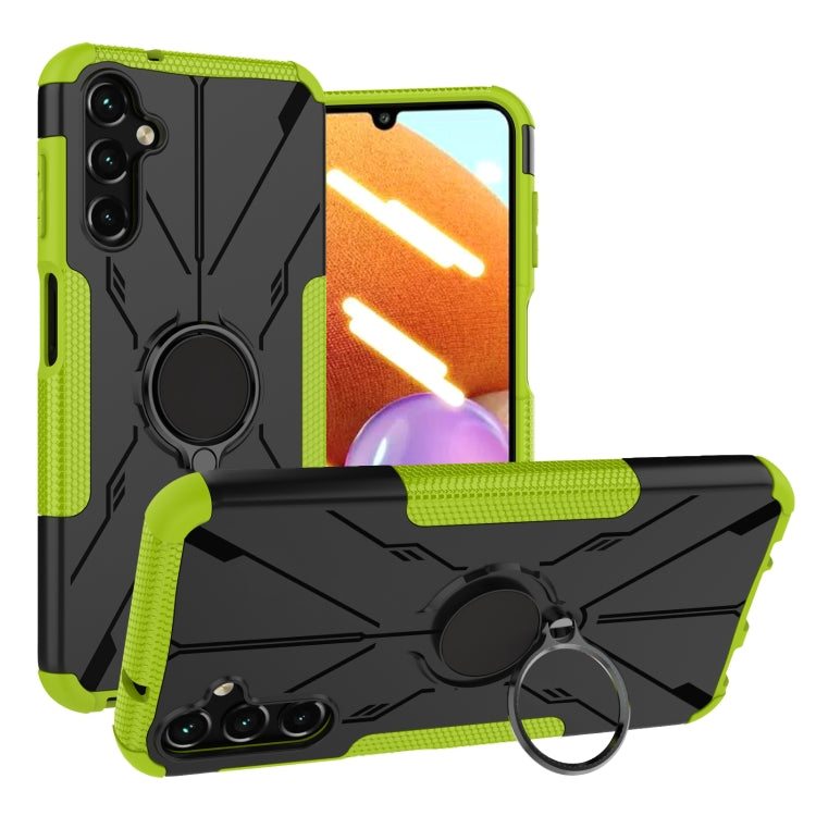 For Samsung Galaxy A14 5G Armor Bear Shockproof PC + TPU Phone Case with Ring