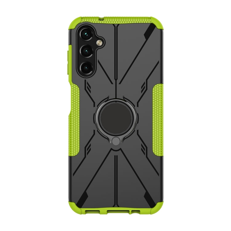 For Samsung Galaxy A14 5G Armor Bear Shockproof PC + TPU Phone Case with Ring