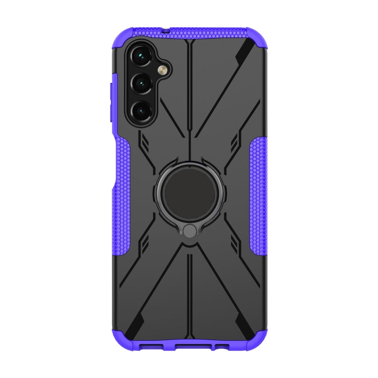 For Samsung Galaxy A14 5G Armor Bear Shockproof PC + TPU Phone Case with Ring