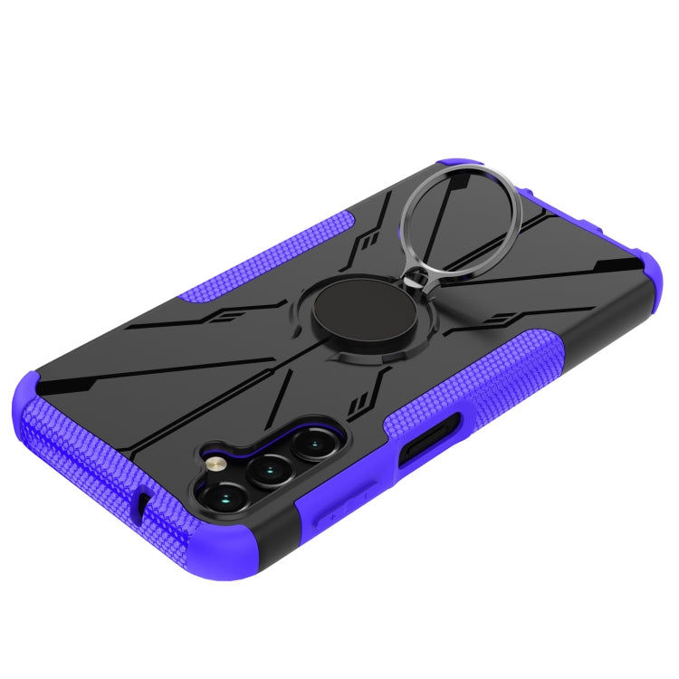 For Samsung Galaxy A14 5G Armor Bear Shockproof PC + TPU Phone Case with Ring