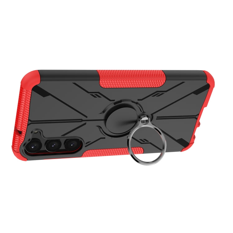 For Samsung Galaxy S23+ 5G Armor Bear Shockproof PC + TPU Phone Case with Ring