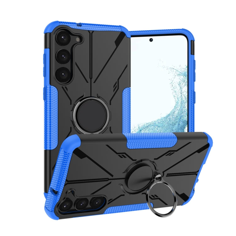 For Samsung Galaxy S23+ 5G Armor Bear Shockproof PC + TPU Phone Case with Ring
