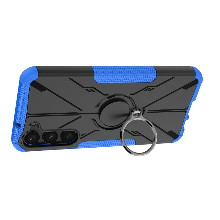 For Samsung Galaxy S23+ 5G Armor Bear Shockproof PC + TPU Phone Case with Ring