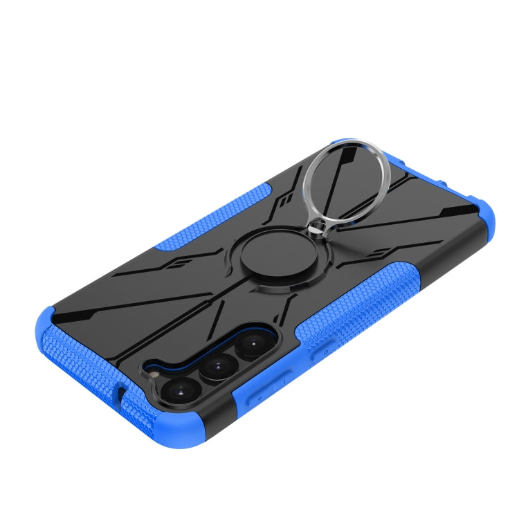 For Samsung Galaxy S23+ 5G Armor Bear Shockproof PC + TPU Phone Case with Ring