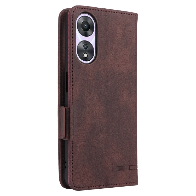 For OPPO A58 5G Magnetic Clasp Leather Phone Case