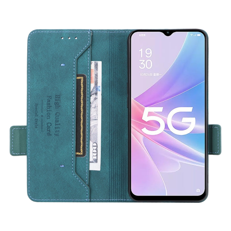 For OPPO A58 5G Magnetic Clasp Leather Phone Case