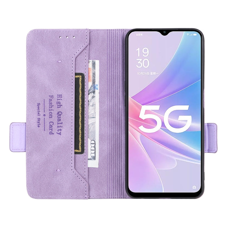 For OPPO A58 5G Magnetic Clasp Leather Phone Case