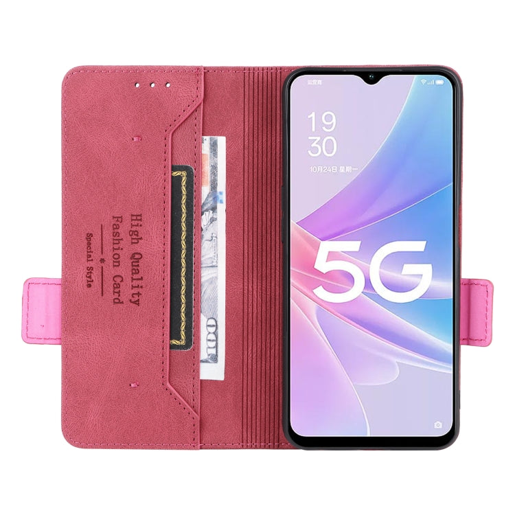 For OPPO A58 5G Magnetic Clasp Leather Phone Case