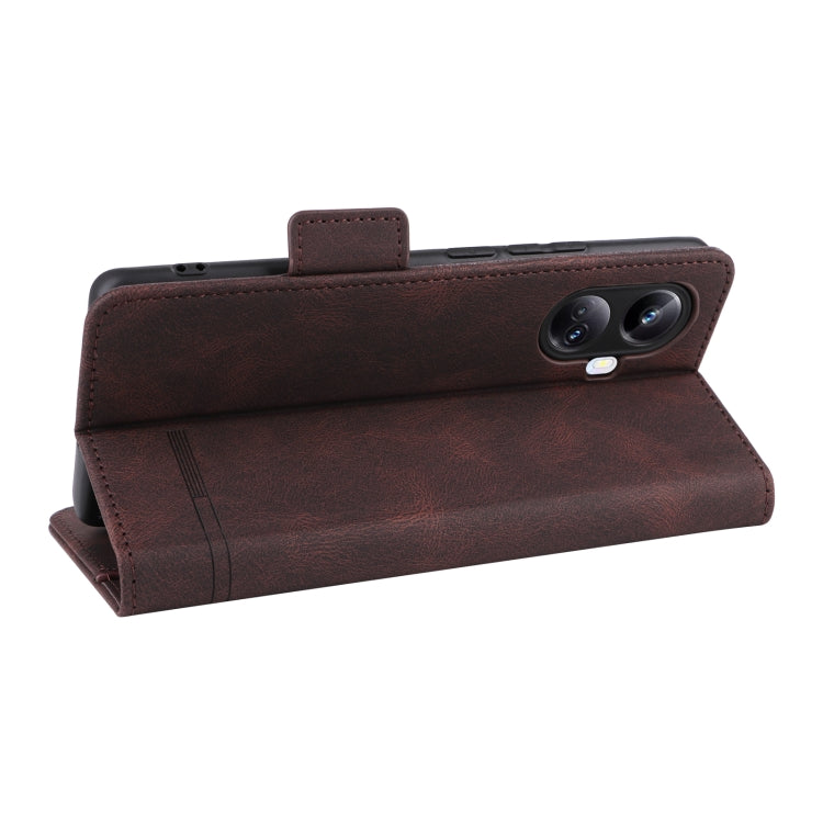 For Realme 10 Pro+ Magnetic Clasp Leather Phone Case