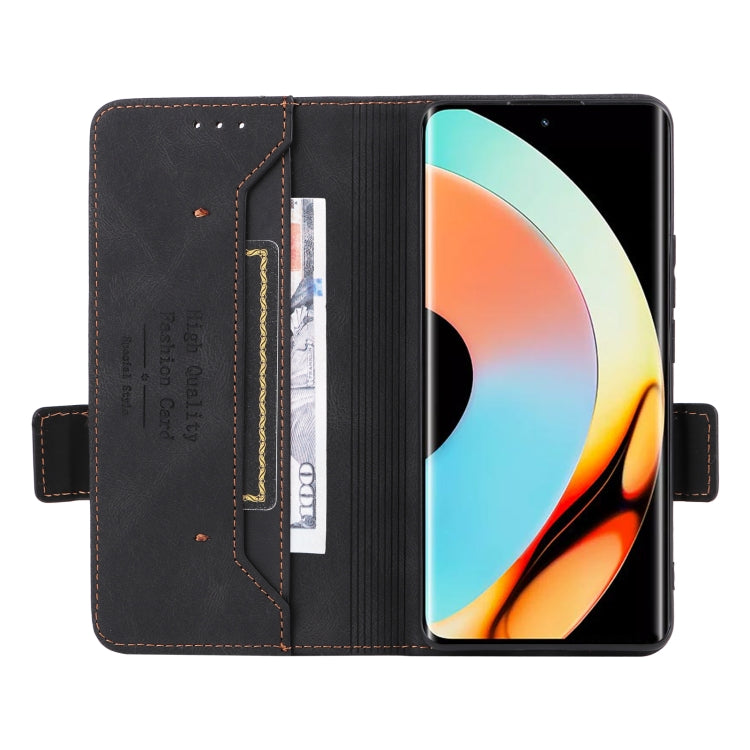 For Realme 10 Pro+ Magnetic Clasp Leather Phone Case